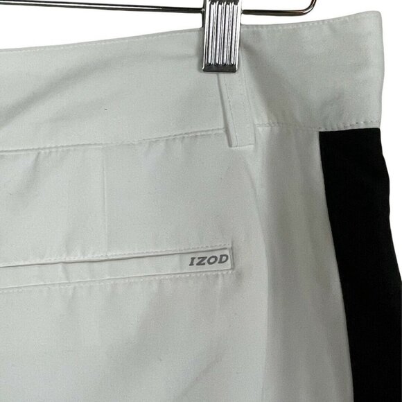 Izod Performx Stretch White Black Trim Skort Skirt Size 14 - Picture 6 of 11
